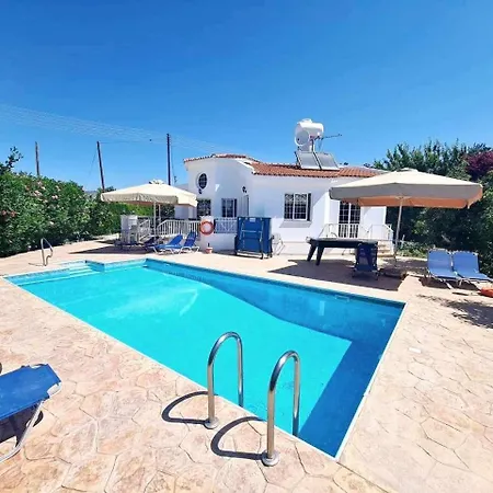 Savvina 3-bedroom Retreat With Private Pool Just 5 Minutes From Coral Bay Beach Peyia